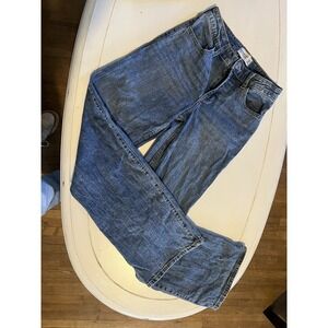 Abercrombie Kids High Rise Wide Leg Jeans 15/16 Long Y2K Baggy Denim Blue